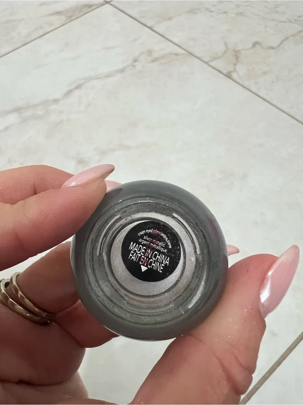 Avon Silver Metallic Cream Eyeshadow
